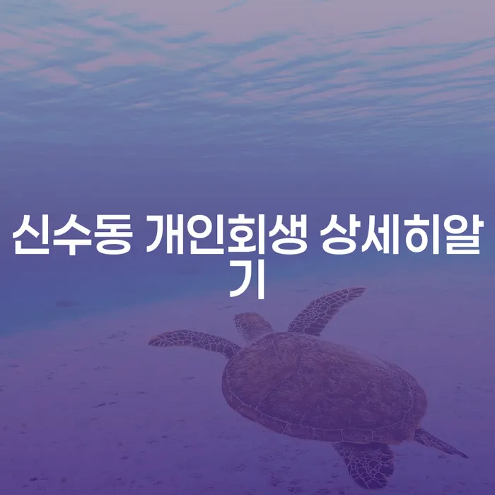신수동 개인회생 상세히알기