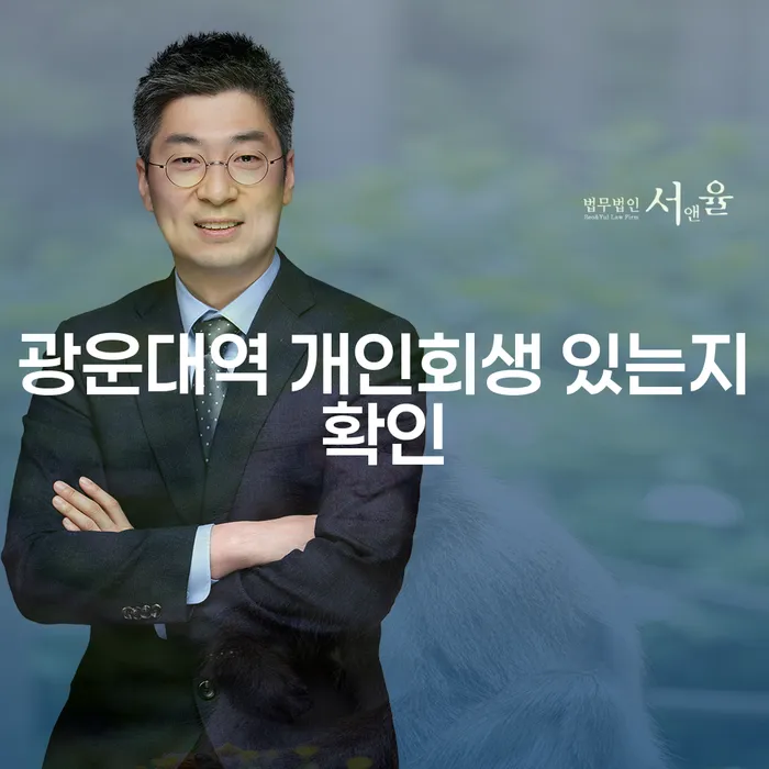 광운대역 개인회생 있는지확인