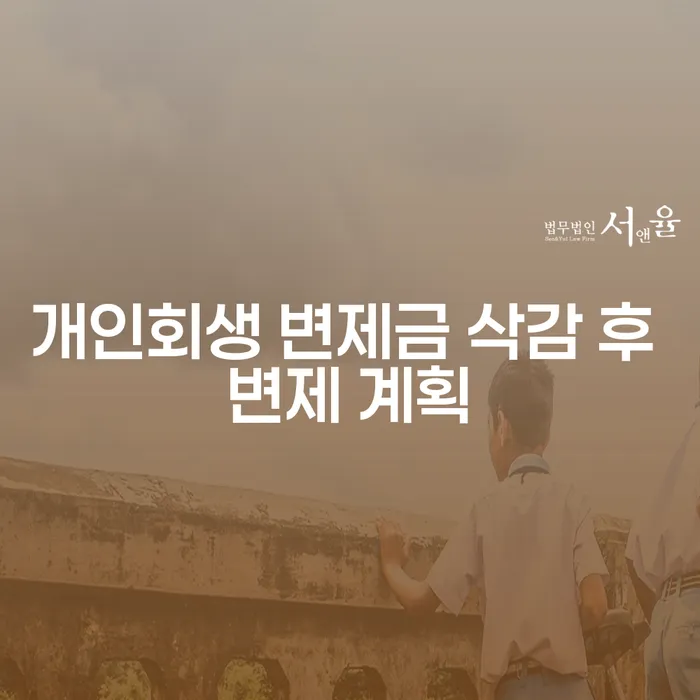 개인회생 변제금 삭감 후 변제 계획, 어떻게 가능할까요?