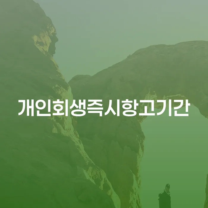 개인회생즉시항고기간, 당신에게 필요한 정보는 무엇인가요?